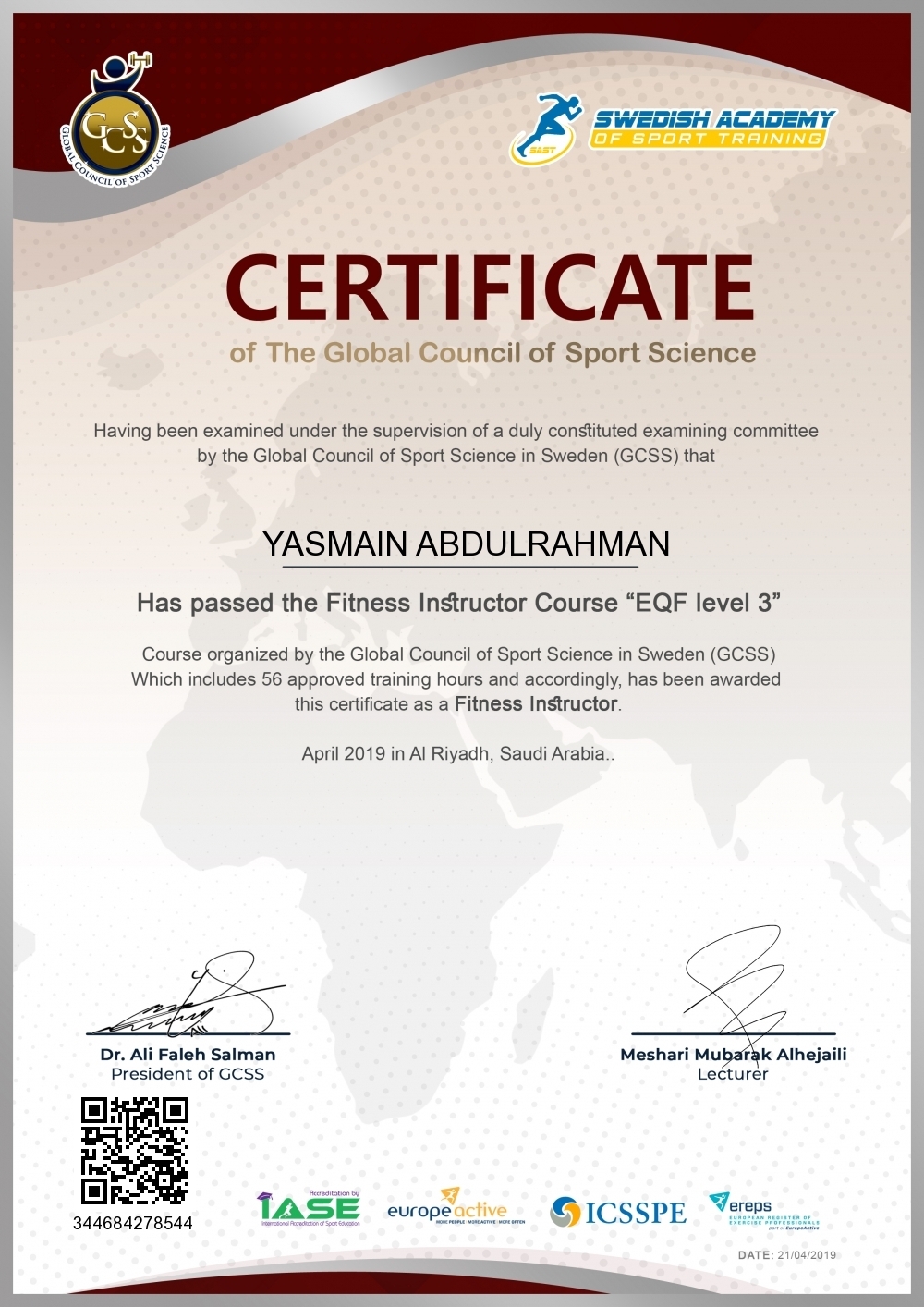 YASMAIN ABDULRAHMAN